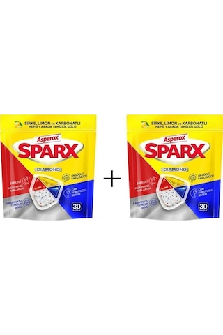 Asperox Sparx Bulaşık Makinesi Deterjanı 2 x 30 Tablet