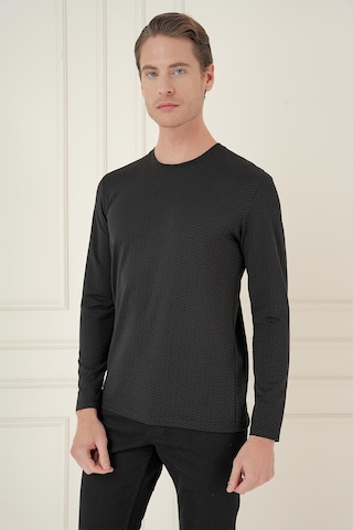 Efor Ts 889 Slim Fit Siyah Spor T-shirt Siyah