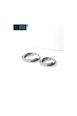 Pıercıng Bar Titanyum Tıklaz Tic Tik Yüzük 134576318 Gümüş