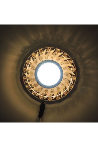 Bronze Kristal Cam Altı Üstü Spot Cob Led Armatür Beyaz Gün Iş... Bronz Cam