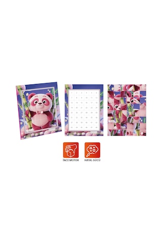 Playever Sticker Puzzle - Kawaii, Çıkartmalı Yapboz Etkinlik Kitabı