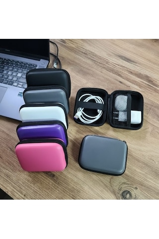 Organizer Mini Çanta, Şarj Aleti, Mini Kulaklık, Kablo, Bellek, Sd Kart Taşıma Çantası