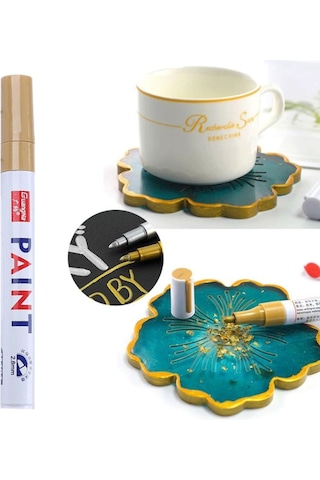 Epoksi Varak Kalem Paint Marker 1 Adet Gold
