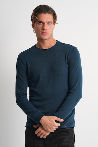Alexander Gardi Alexandergardı Uzun Kollu Bisiklet Yaka Basic Sweatshirt PETROL