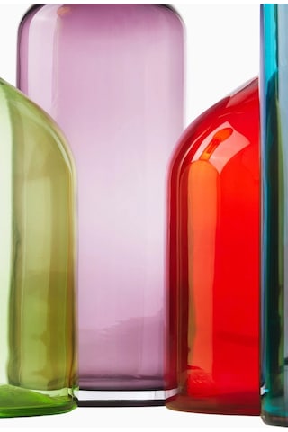 Polspotten Bubbles-bottles 4 Parça Çok Renkli El Işçiliği Cam Sürahi Seti