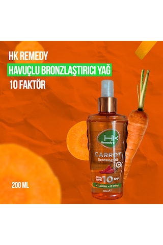 Hk Remedy Sun SPF 10 Havuç Yağı 200 ML