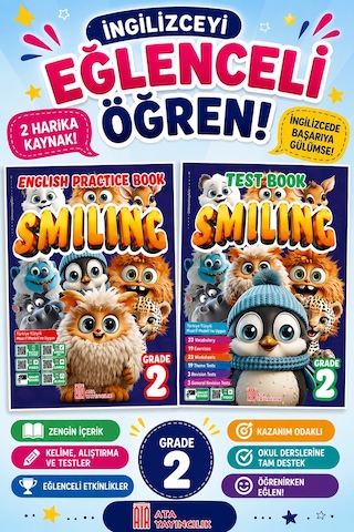 2. Sınıf Smiling Practice Book + Test Book 2 Kitap