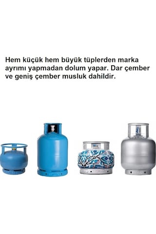 Bilteknik 5'li Tüm Tüplere Ve Kartuşlara Uygun Kamp Kartuşu Dolum Seti Çok Renkli