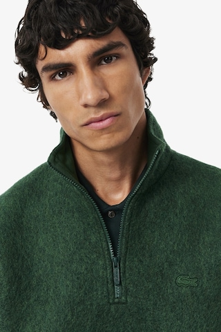 Lacoste Loose Fit 1/4 Zip Men's Cotton Sweatshirt Erkek Bol Kesim Dik Yaka 1/4 Fermuar Sweatshirt Yeşil Yeşil