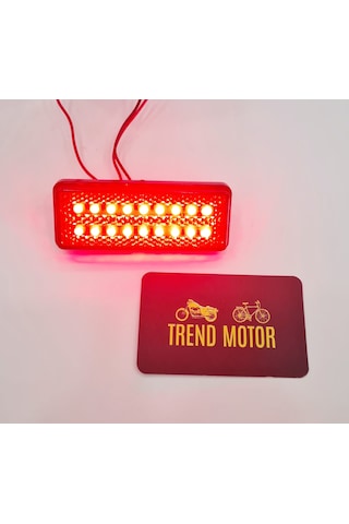 18 Led Reflektör Çakarlı Ve Sabit Mod - Motosiklet Atv Scooter