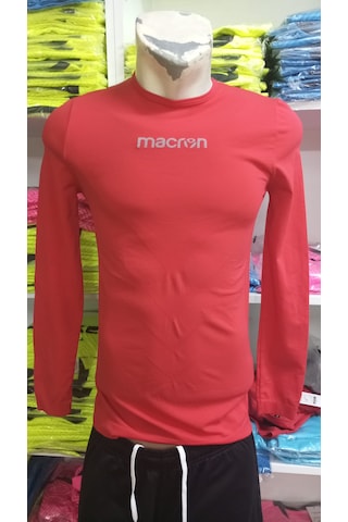 Macron İçlik Uzun Kol Veya Kısa Kol Kırmızı
