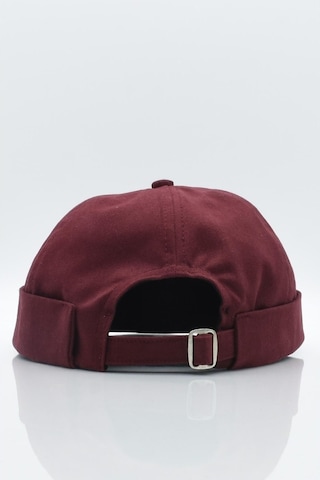 Külah Bordo %100 Pamuk Cap Docker Şapka-Bordo-Standart