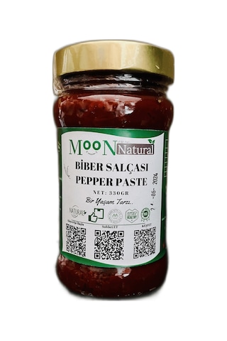Moon Natural Tatlı Biber Salçası / Sweet Pepper Paste 330 G