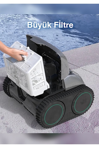 Wybot C1 Max Havuz Temizleme Robotu 200 M2 Havuz Taban Ve Duvar Temizliği