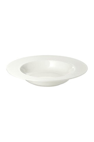 4 Adet Ofantlıgt Derin Servis Tabağı Meridyendukkan Beyaz 24 Cm Feldispat Porselen