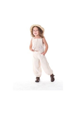 Keten Kız Çocuk Takım Krem