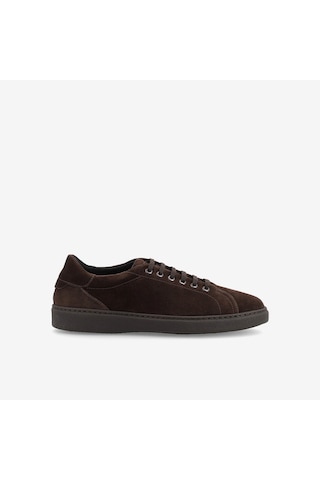 Pepe Dark Brown Sneaker Erkek 19c1 Frau Waxy Laced Shoes Kahverengi