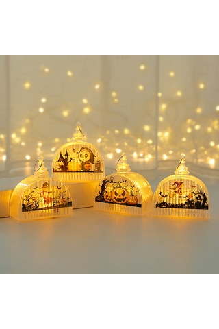 Skycity Halloween Çocuk El Feneri: Işık Veren Kemerli Adam Figürü, Parti Dekorasyonu Ve Kostüm Aksesuarı Diğer