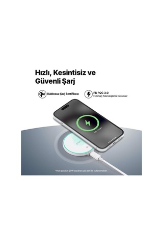 Ttec Aircharger M Pro Qi2/magsafe Özellikli 15w İphone Uyumlu/android Kablosuz Hızlı Şarj Aleti