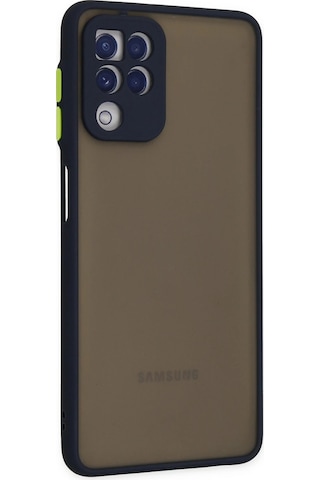 Cosmotex Newface Samsung Galaxy Uyumlu A22 Kılıf Montreal Silikon Kapak - Lacivert