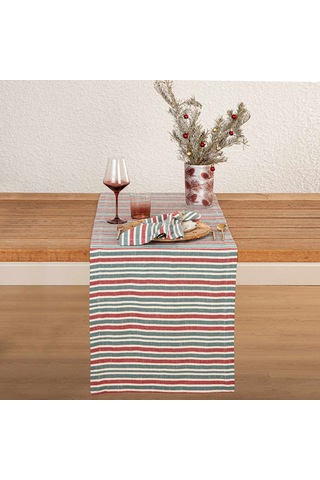 Bande Runner 50x180 Cm Ekru/yeşil