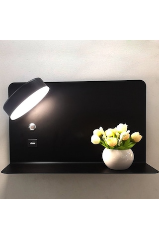 Simaavize Modern Usb Şarj Aplik Siyah