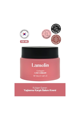 Lamelin Kolajen İçeren Büyük Boy Nemlendirici Krem Lamelin Collagen 4 in 1 Cream 100 ML