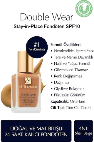 Estee Lauder Double Wear Fondöten 4N1 Shell Beige 30 ML