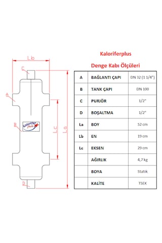 Denge Kabı 1 1/4"-q 100 Dişli