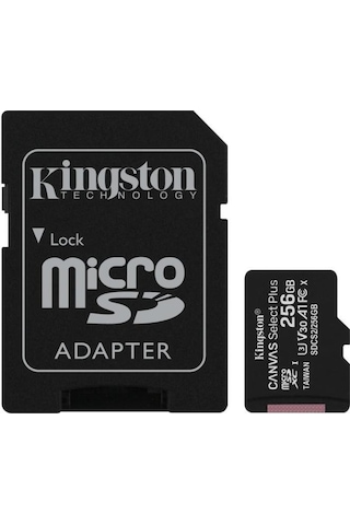 Kingston 256Gb Microsd Canvas Select+ Hafıza Kartı Sdcs2/256Gb