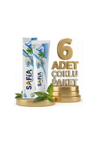 Safia Diş Macunu Yeşil Çay Ve Himalaya Tuzu 6x100 Ml