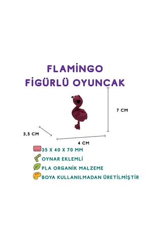 7'li Set Ördek Kaplumbağa Flamingo Kedi Ayı Tilki Karga