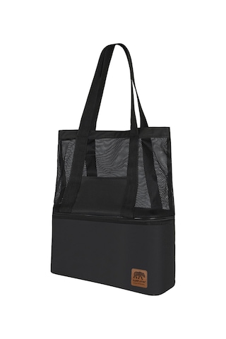 Kamp Ayısı Thermo Bag - Sıcak/soğuk Termal Korumalı Kamp, Piknik, Plaj Çantası 16+22 Lt Siyah