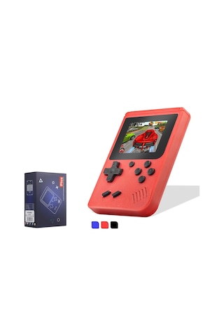 Nodar Nd761 Retro Mini Arcade El Oyun Konsolu 400 İn 1 Dahili Oyunlu Kırmızı