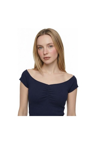 LOFT Slim Fit Kadın Bluz K.kol Lf2042136 Q1.v1 Lacivert