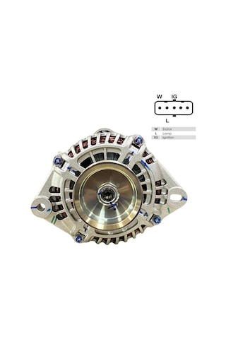 Mıtsubıshı 24v Alternatör Dinamo 130 A 5 Fiş Soketli W-l-ıg . . Ford Cargo Oem