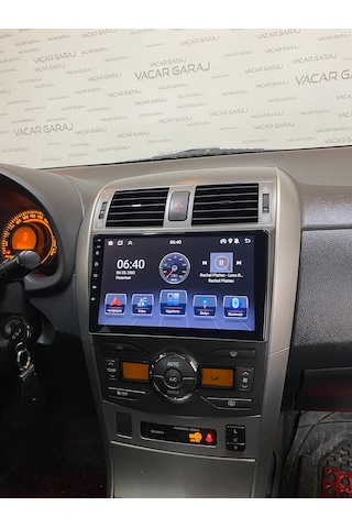 Toyota Corolla 2007-12 9" Uyumlu Androıd Multimedya Gerçek 2/32 Kablosuz Carplay Geri Görüş Kameralı 9"