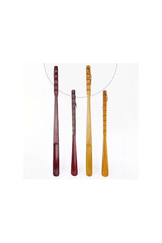 Homyl Doğal Uzun Saplı Ayakkabı Çekeceği Bakım Ahşap-55cm Ahşap 55cm Çok Renkli