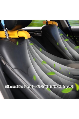 Wezone Araba Arka Koltuk Soğutucu Fan - Usb İle Çalışır, Evcil Hayvanlar Ve Yolcular İçin, Sarı Renk
