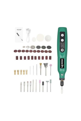 Pazly 5'li Hızlı Kablosuz Mini Matkap Seti - 50 Aksesuarlı, Taşlama & Cilalama Fonksiyonlu