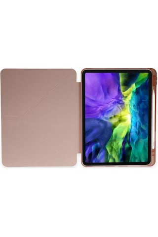 Cosmotex Newface Apple iPad Uyumlu Pro 11 2021 Kılıf Kalemlikli Hugo Tablet Kılıfı - Rose Gold
