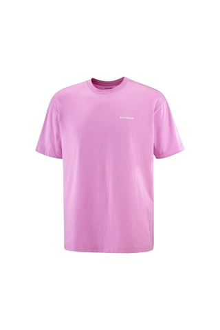 Salomon Chest Logo Relaxed Tee M 7558 Pembe