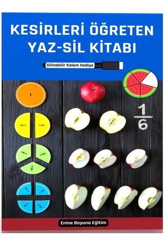 Kesirleri Öğreten Yaz-sil Kitabı