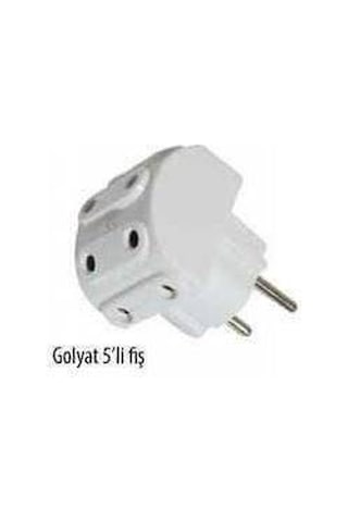 Golyat 5'Li Fiş Çoklu Priz Beşli Direkt Prize Takılan Kaliteli N11.94