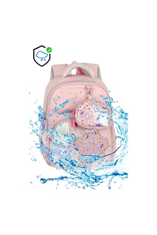 Waddell Twill Seffaf Desenli Tatli Sirin Kiz Kres Anaokul Okul Oncesi Cantasi Kucuk Mini Cuzdan Pembe