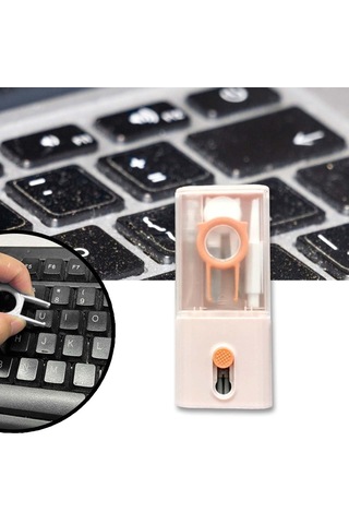 Homyl Elektronik Temizleme Aracı Klavye Temizleyici 10'u 1 Pembe