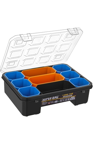 Super Bag Küp 100 Bölmeli Vida Çivi Düğme Taşıma Organizer Kutu N11.1175