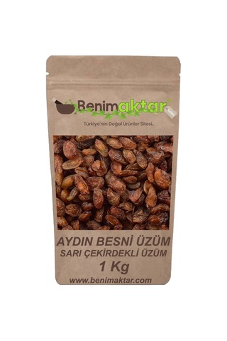 BenimAktar Çekirdekli Sarı Aydın Besni Üzüm 1 KG BenimAktar Çekirdekli Sarı Aydın Besni Üzüm 1 KG