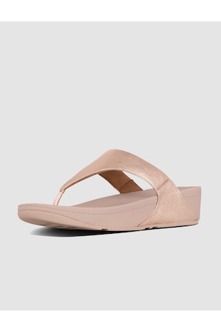 Fitflop Lulu I88 Hakiki Deri Rose Gold Kadın Parmak Arası Terlik Rose Gold