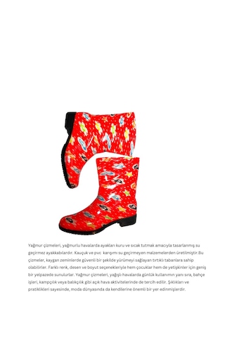 Yağmur Çizmesi Waterproof Çok Renkli